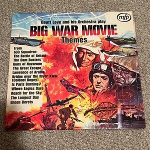 Big War Movie Themes Vinyl LP - Geoff Love & Orchestra 1971